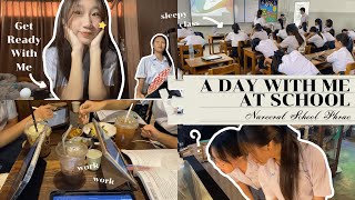 A day with me at school vlog | 1 วันของเด็กม.6 เทอม 2 ทำอะไรบ้าง | issnack