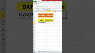 MONTH Function in Excel | Extract Month From Date