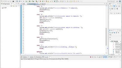 Java Banking Application  - Simple Project in Java for Beginners (no oop)