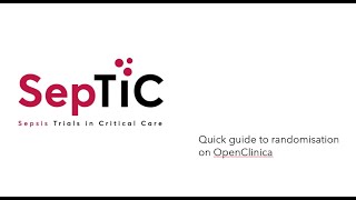 SepTiC Randomisation on OpenClinica