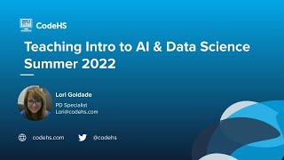 Teaching Data Science & Intro to AI Workshop