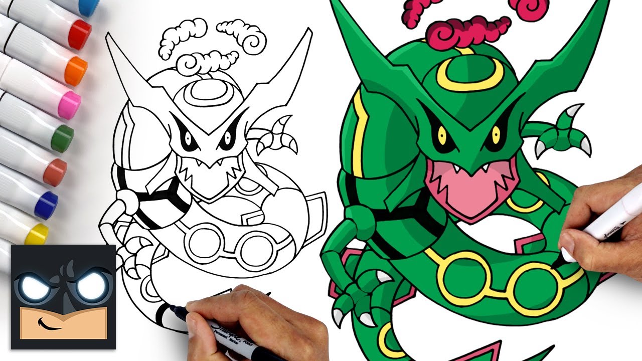 Rayquaza Pokemon. How to Draw Rayquaza pokemon, Shiny Rayquaza 