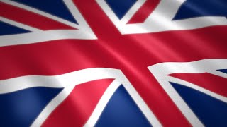 Animated waving flag : UNITED KINGDOM (4K)