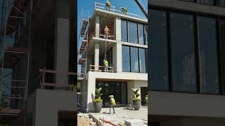 Modern 3 Floor Luxury House Construction Process | Full Timelapse Build in Blender 4K