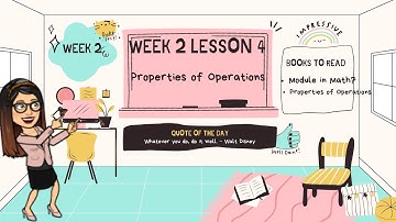 Properties of Operations