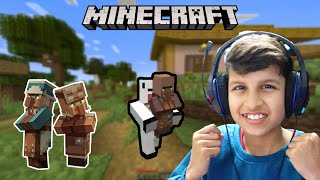 TAKING VILLAGERS TO TRADING HALL  MINECRAFT SURVIVAL