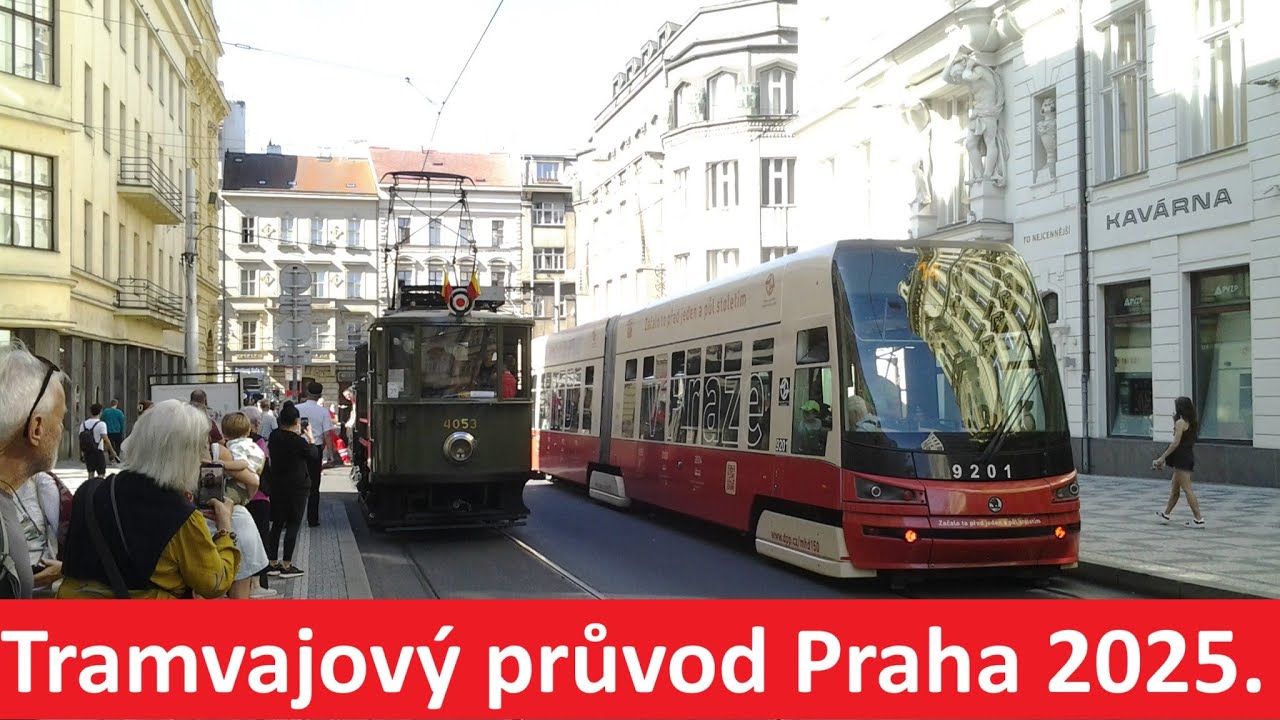 Tramvajový průvod Praha 2025.