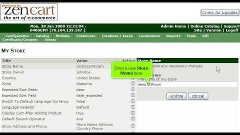 How to configure your store in ZenCart