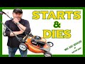 Lawnmower Starts &amp; Dies! Step By Step Repair