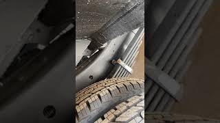 Small bus rear tire inspection E2