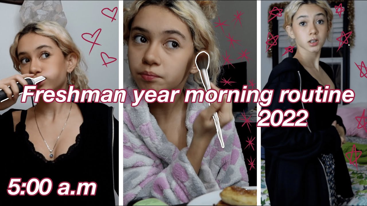 5:00 a.m morning routine 2022 | Freshman year of highschool *realistic ...