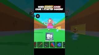 Sammy Admin Joined Steal a Brainrot and I Started Dancing Automatically 😂 | Roblox Shorts
