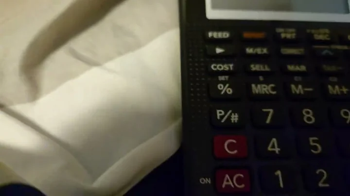 How to clear the memory of a CASIO HR-10RC printing calculator