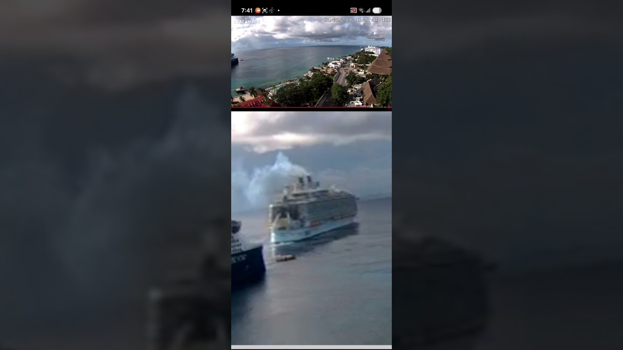 symphony of the seas departing in Nassau with #cruise low horn part 13
