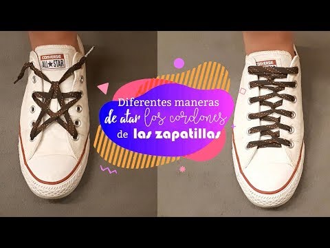 Formas originales de atar los cordones de las zapatillas (¡lazada en  ESTRELLA!) - YouTube