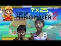 ゴール手前で落下して悔しがるおいちゃん!【?×25】【スーパーマリオメーカー2世界のコース】