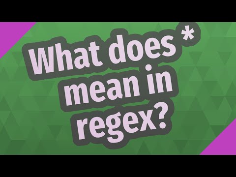 فيديو: ماذا يعني () في regex؟