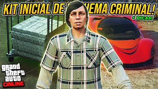 MEUS PRIMEIROS ESQUEMAS E VEÍCULOS na CONTA NOVATA!!! (GTA Online - Kit Inicial de Esquema Criminal)