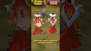 New Aurora REVAMPED COMING SOON 😱 | SKIN COMPARISON OLD VS NEW #shorts #mlbbshorts screenshot 5