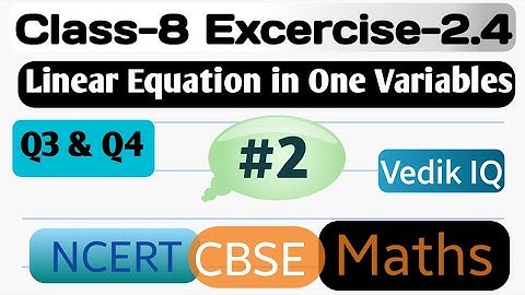 Class8ex2.4| Q3 |Q4 |L2|Sum of  the digits of a two-digit number is 9|One of the two digits of a|