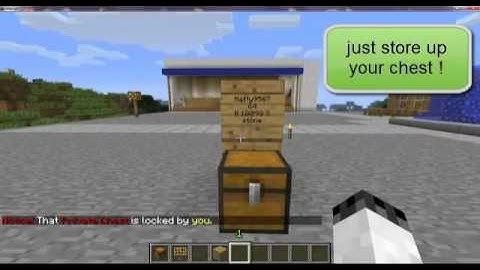 Minecraft Chestshop and iconomy tutorial