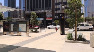 Returning to Historic Broadway station 1 week after the opening of the Regional Connector #dtla