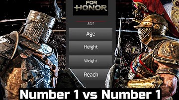 FOR HONOR - Number 1 Ranked Conqueror Vs Number 1 Ranked Gladiator!