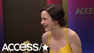 Rachel Brosnahan On Her Globes 2019 Win: 'My Heart Has Finally Stopped [Beating] Out Of My Chest'