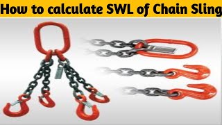How to calculate SWL of Chain sling | Chain sling SWL Calculation |