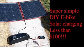 SImplest and cheapest way to Solar charge your Ebike for under $100!!!