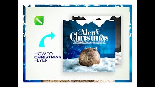 Simple Christmas Flyer Design | CorelDraw Tutorial 2023