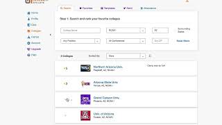 UA Athlete Profile: Paid Membership - Search and Add Favorite Colleges