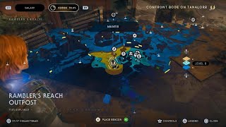 STAR WARS Jedi: Survivor - map to Fort Kah'lin