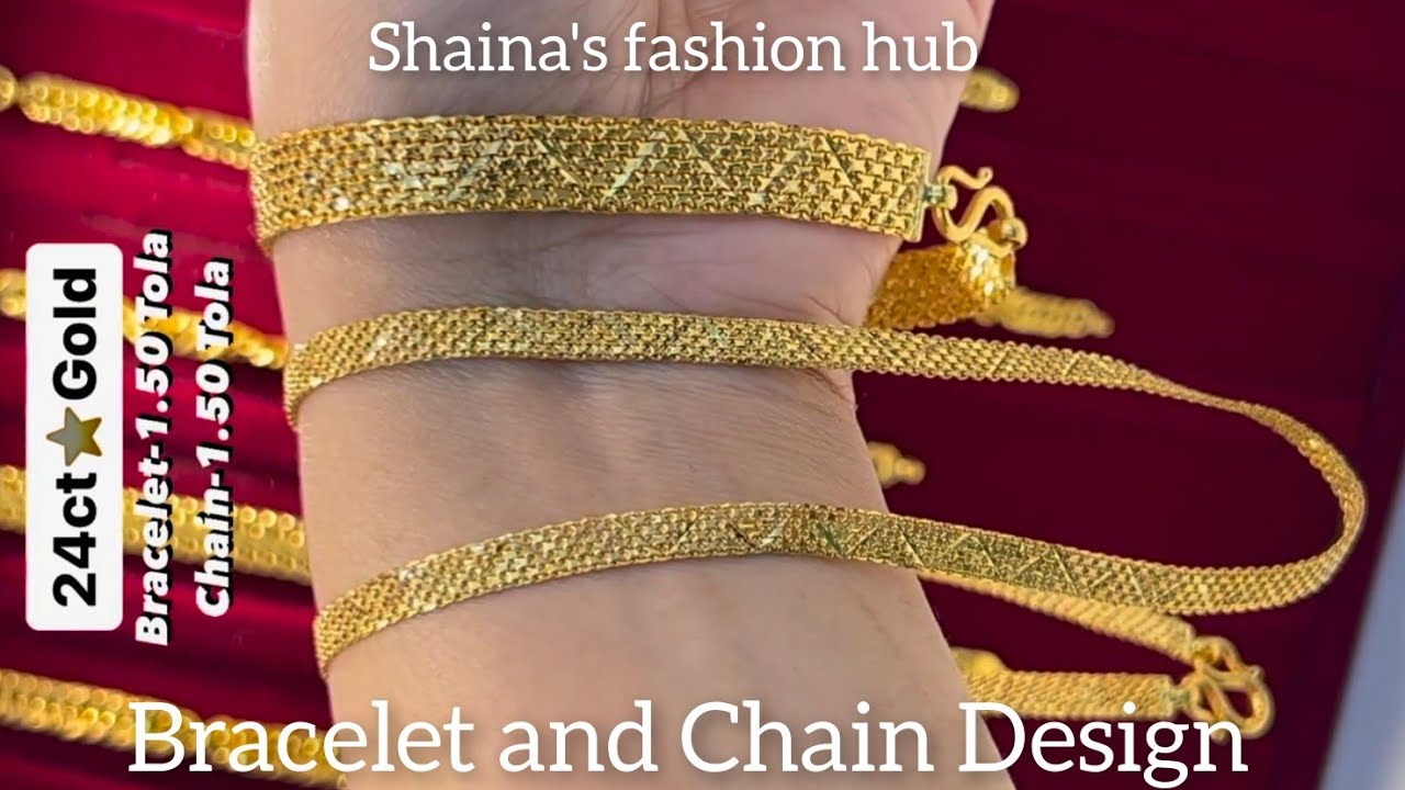 Latest Chain Bracelets for Women & Men at Candere by Kalyan Jewellers.