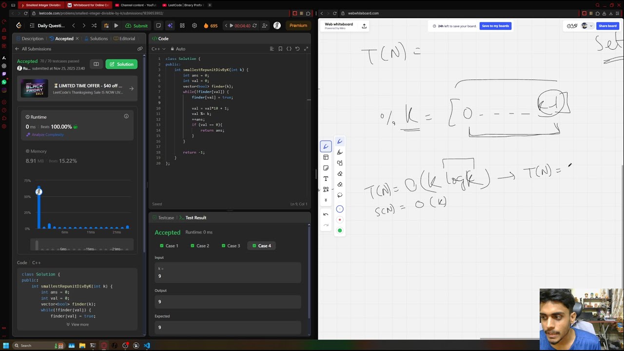 LeetCode | Smallest Integer Divisible by K | C++ | Golang | Rust - YouTube