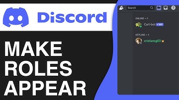 How to Make Roles Appear on The Side of Your Discord Server
