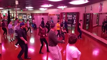 Salsa warm up at OC dance studio