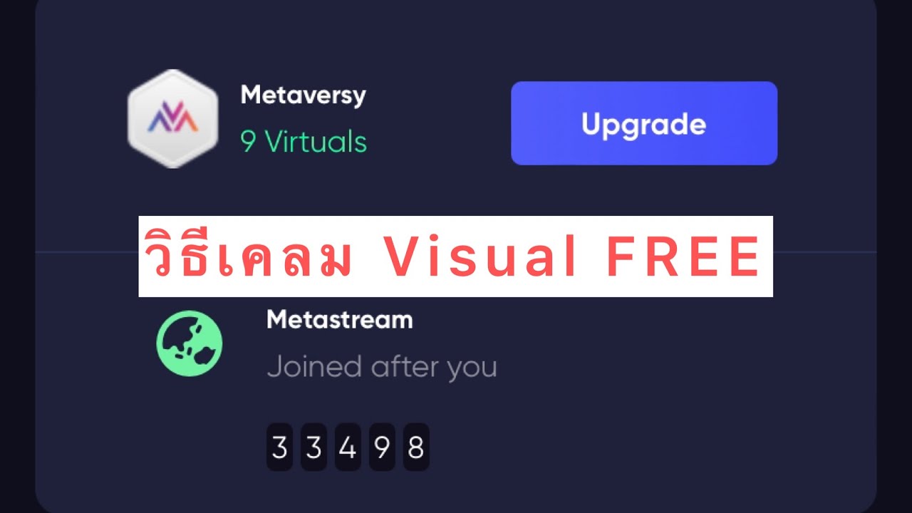 How to claim free visual on METAVERSY