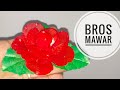 Cara membuat bunga Mawar merah dari plastik kresek l How to make Red Rose from plastic bag l DIY