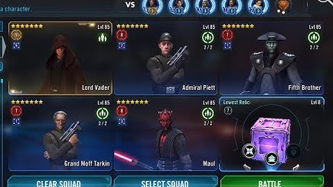 Lord Vader with Support Cron vs JMK