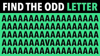 : Find The Odd Letter | Find The Odd One Out