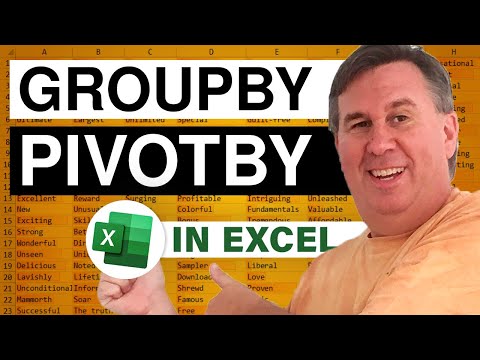 Excel - First Look GroupBy PivotBy PercentOf Functions - Episode 2633 - MrExcel Video on YouTube