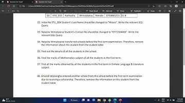 Data Base Management Video 19|Java Institute |Semester 01