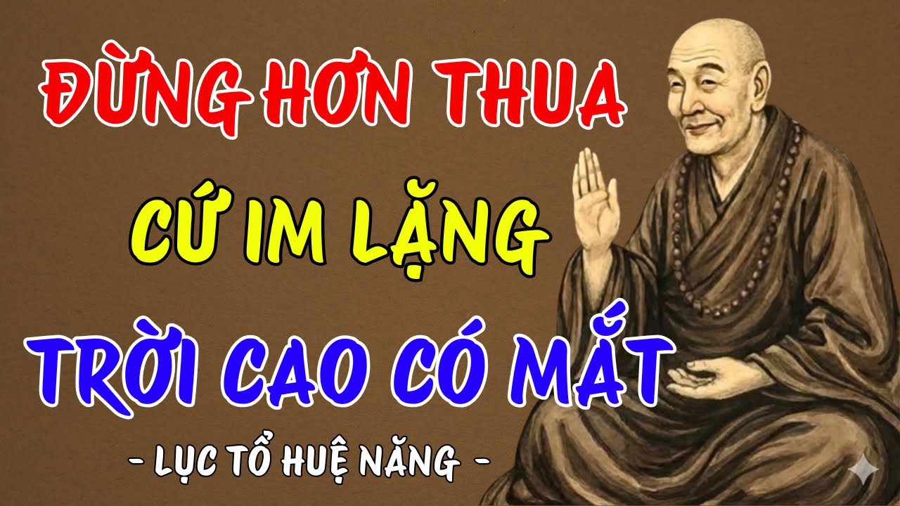 LỤC TỔ HUỆ NĂNG : Đừng hơn thua - cứ im lặng, trời cao có mắt, nghiệp có trả, ai cũng nên nghe 1 lần