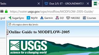 MODFLOW files