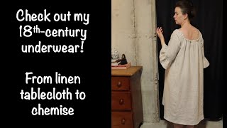 I turned a tablecloth into an 18thcentury chemise! | Simplicity 8162