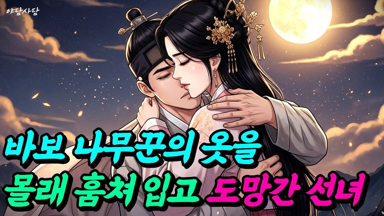 나무꾼이 아니라 선녀가 나무꾼의 옷을 훔쳤다. | 야담 | 민담 | 옛날이야기 | 오디오북 | 설화 | 담화 | 만담 | 수면동화