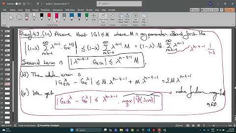Reinforcement Learning - Les 14-7 - Off Policy Approximation - Recursive TD and Lambda Return