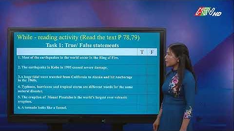 Tiếng Anh 9- Unit 9. Natural Disasters (Skill: Reading P 78, 79)