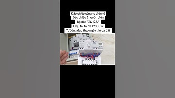 Đảo chiều công tơ điện tửĐảo chiều 2 nguồn điệnBộ đảo ATS 125AChịu tải tối đa 19000wTự động đảo